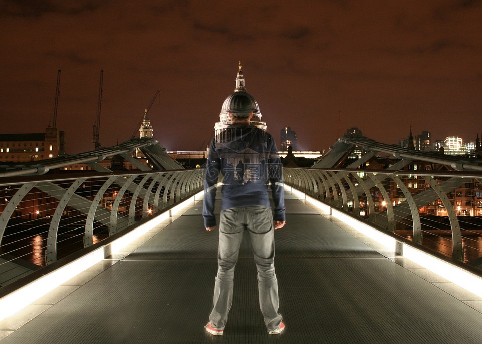 千年桥,鬼,伦敦
