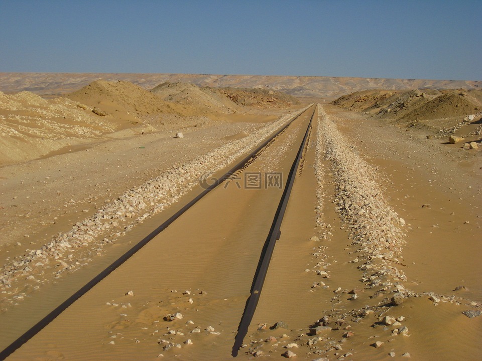 铁路线,gleise,埃及