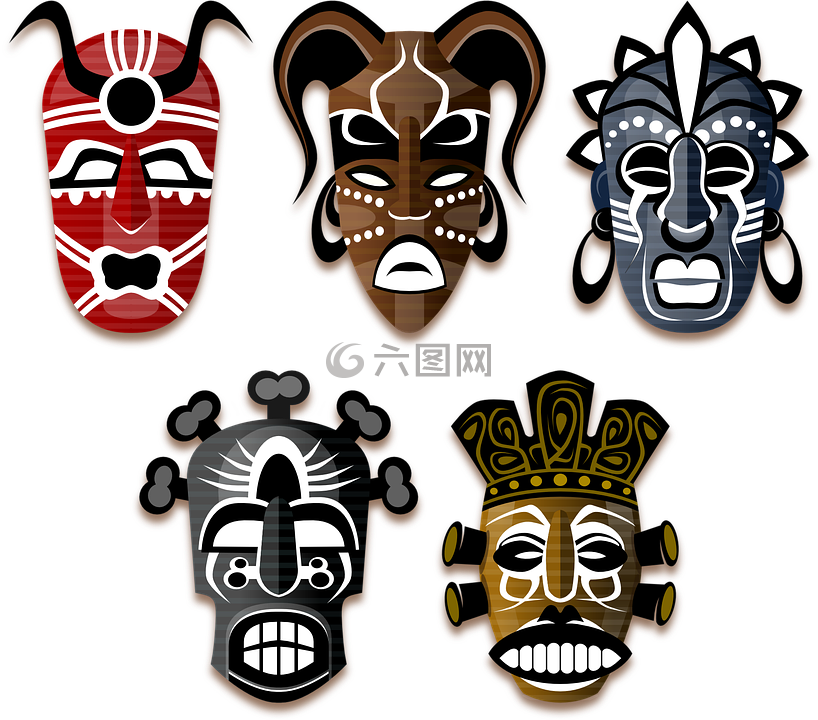 口罩,部落,非洲