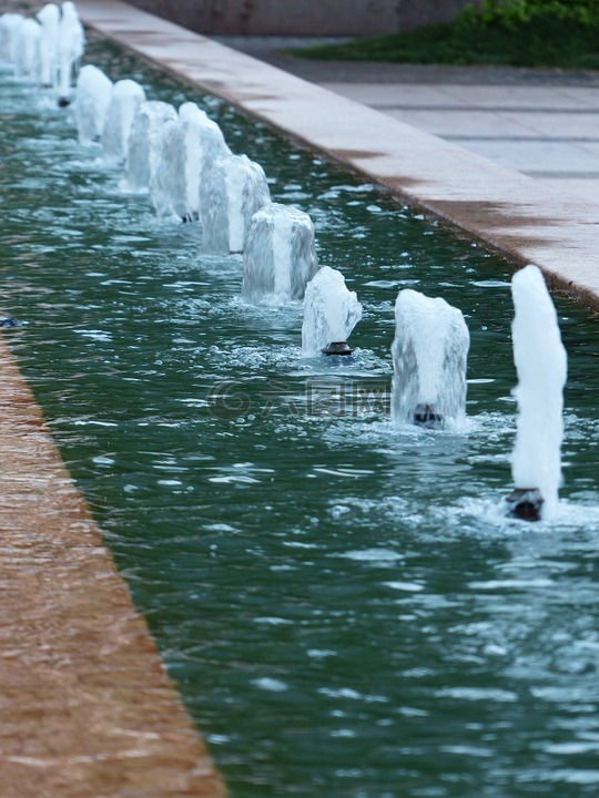 喷泉,水,水游戏