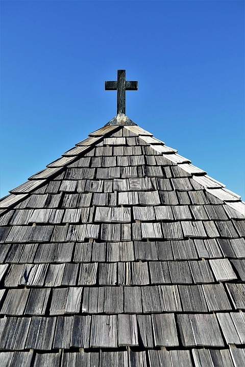 瓦屋顶,木瓦,教堂屋顶