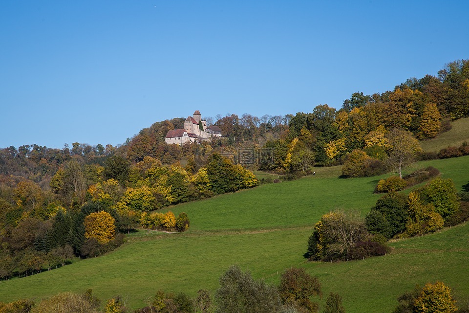 城堡的宠物山,金策尔绍（künzelsau）,石教堂