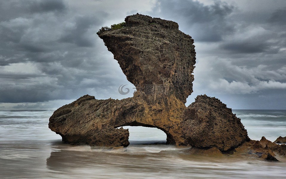 南非,海洋,石