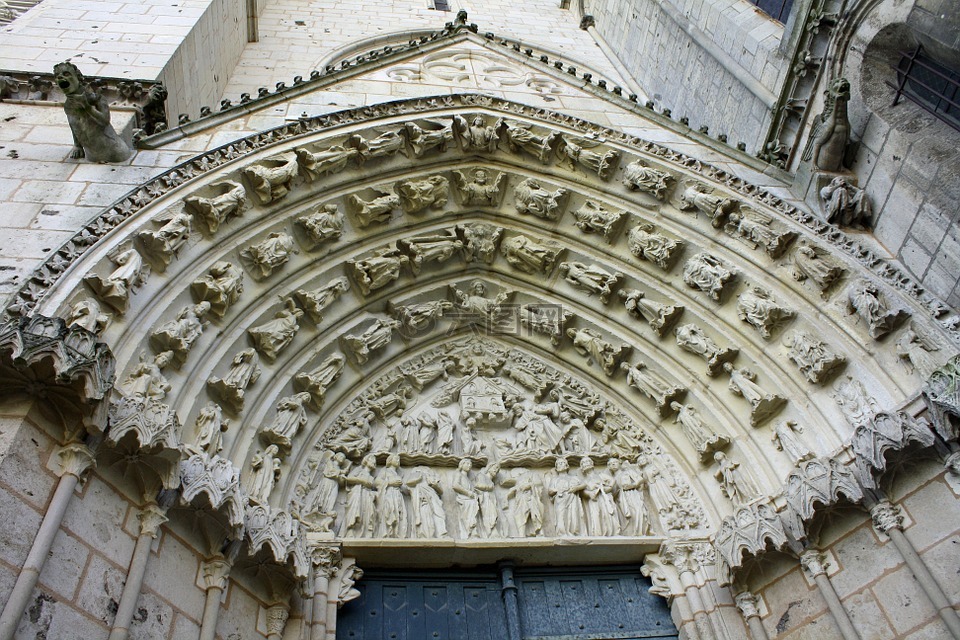 石头雕刻,门口,拱形的门