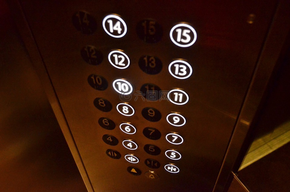 电梯,乘客电梯,电梯按钮