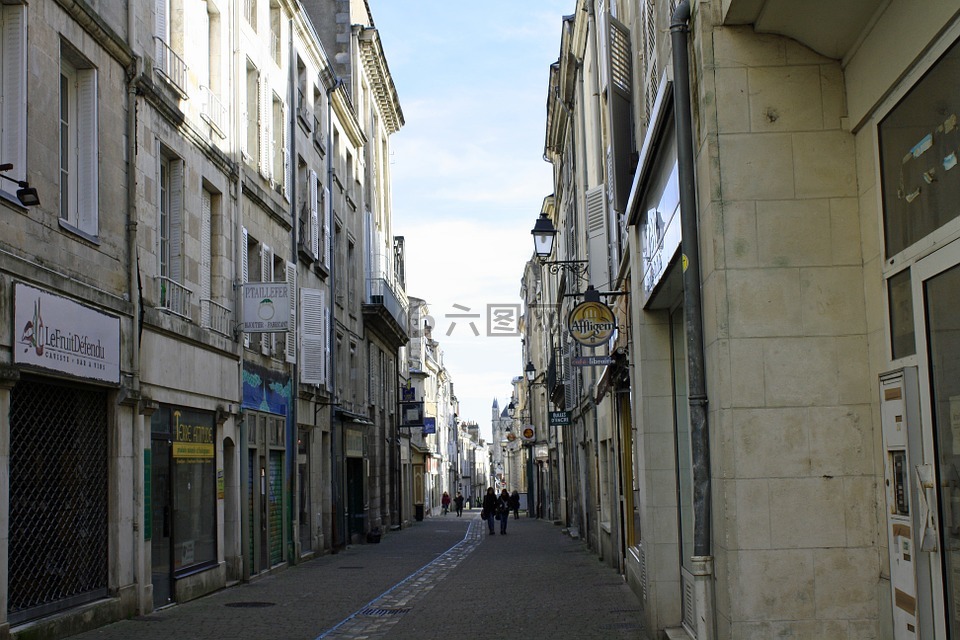 市街,狭窄的街道,街法国
