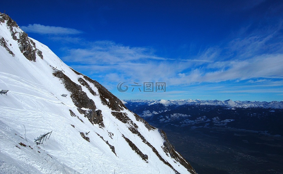 因斯布鲁克,山,雪