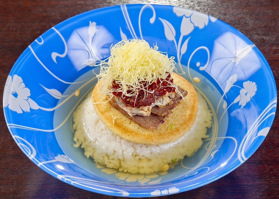 食品,韩国料理,朝鲜抓饭的饭泡菜