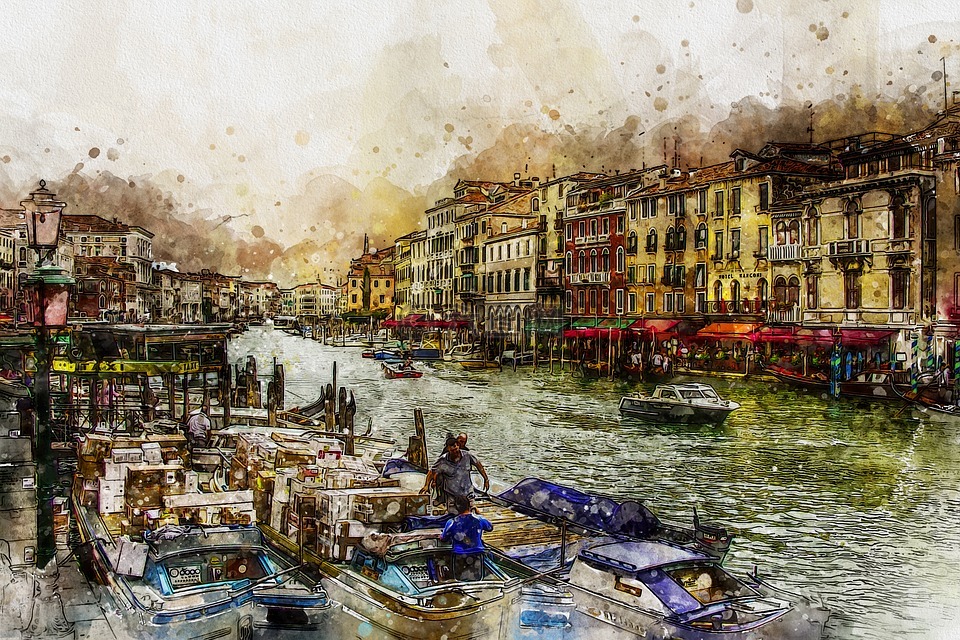 威尼斯,盛大,运河