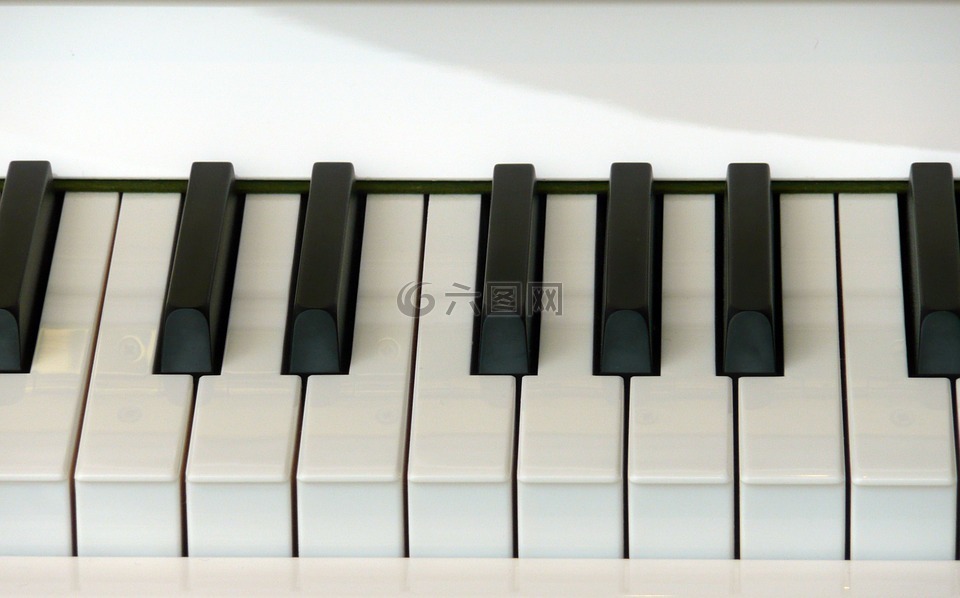 钢琴,钢琴键盘,音乐