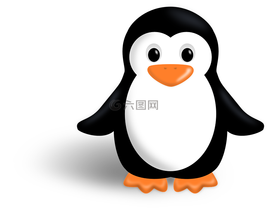 企鹅,无尾礼服,linux