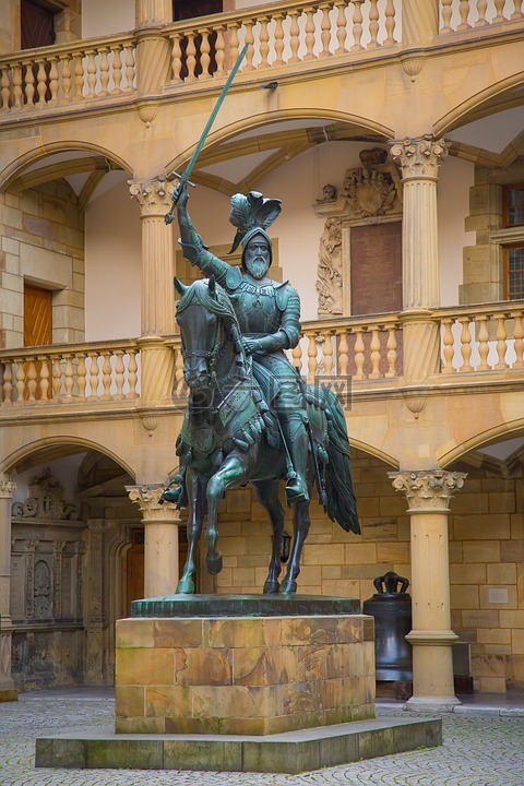 斯图加特,长老,骑马雕像