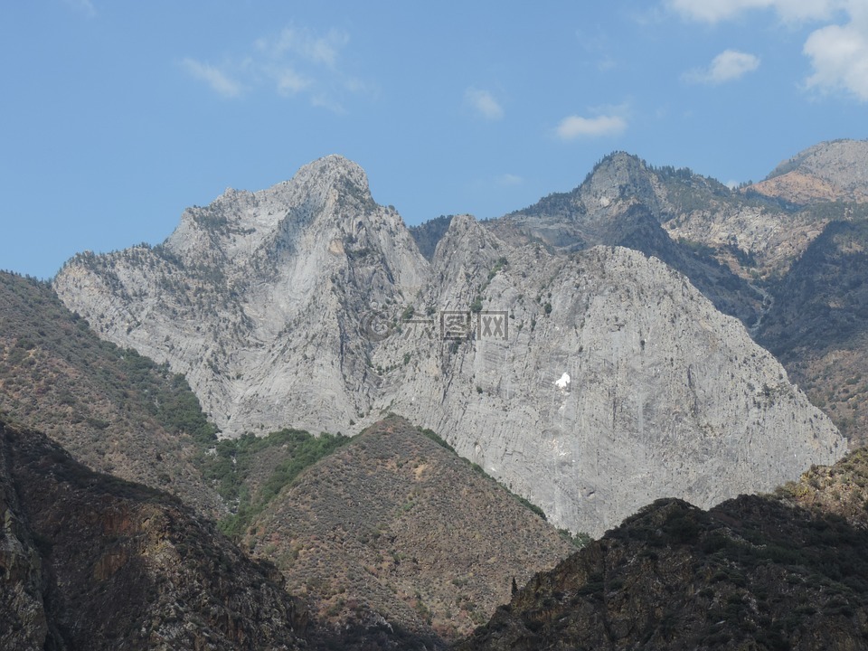 国王峡谷,花岗岩,山