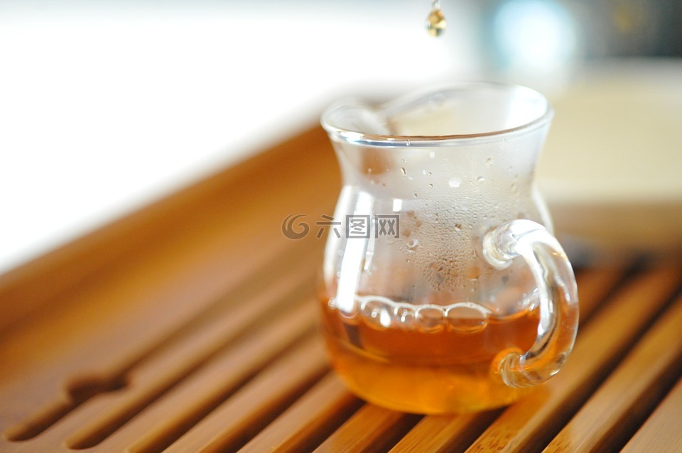 中国茶,玻璃,茶