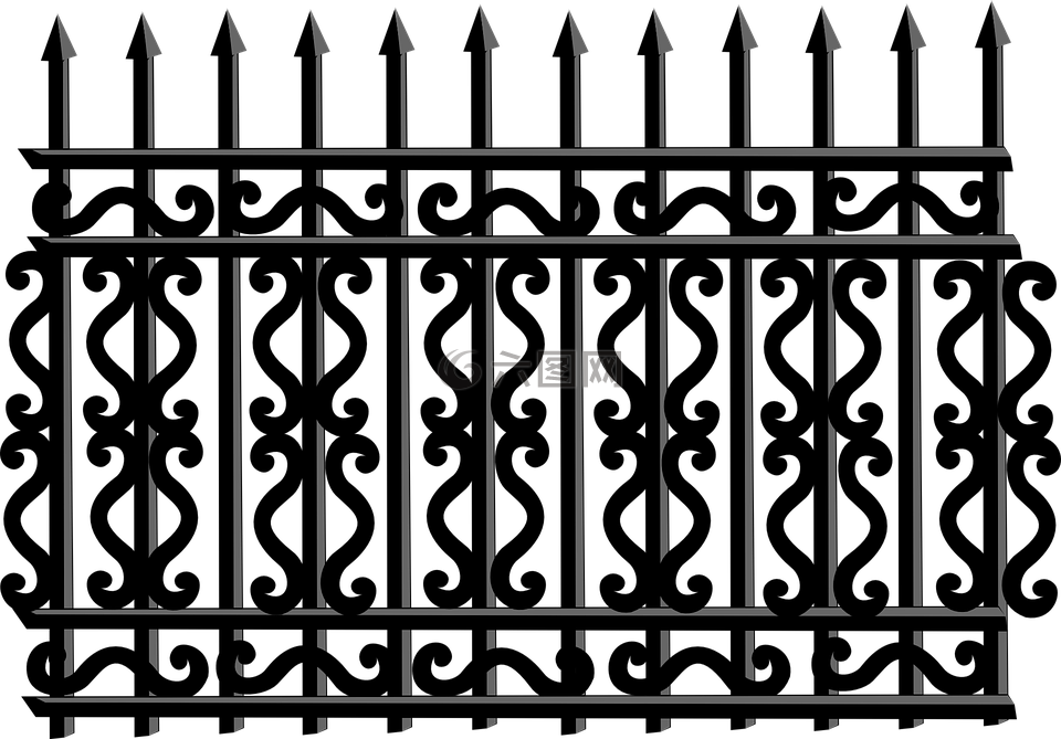 篱笆,护栏,铁