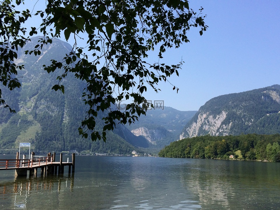 hallstättersee 湖,奥地利,施蒂里亚州