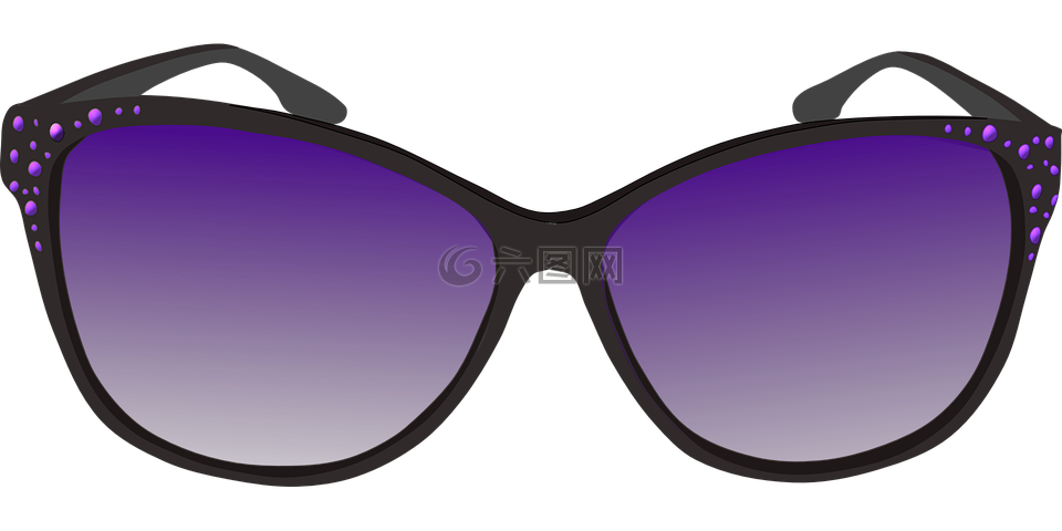 太阳镜,眼镜,紫色