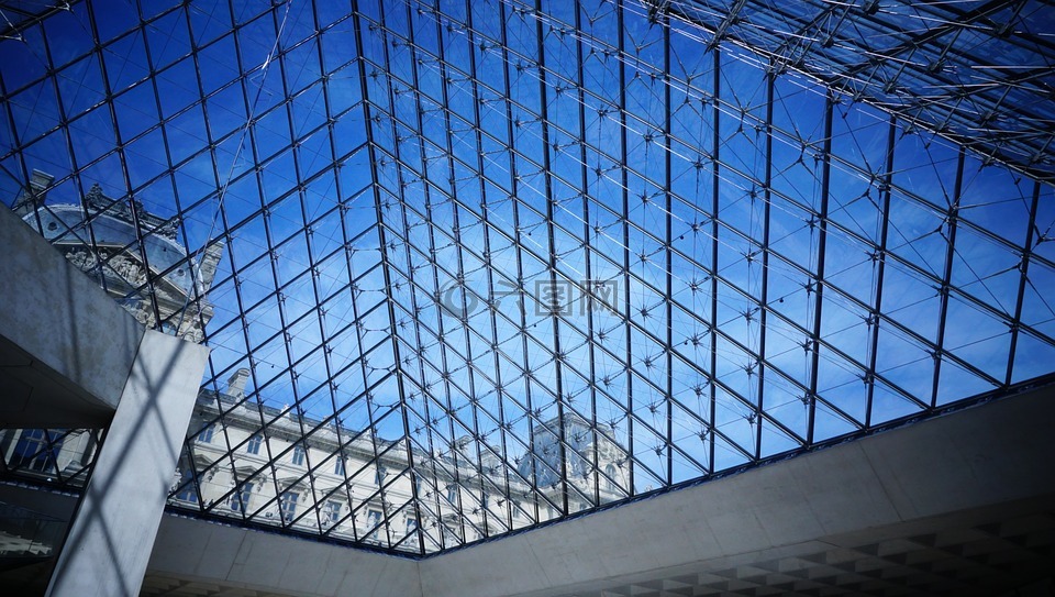 羅浮宮,法國,罗浮宫 玻璃金字塔 巴黎 金字塔 法国 欧洲 博物馆