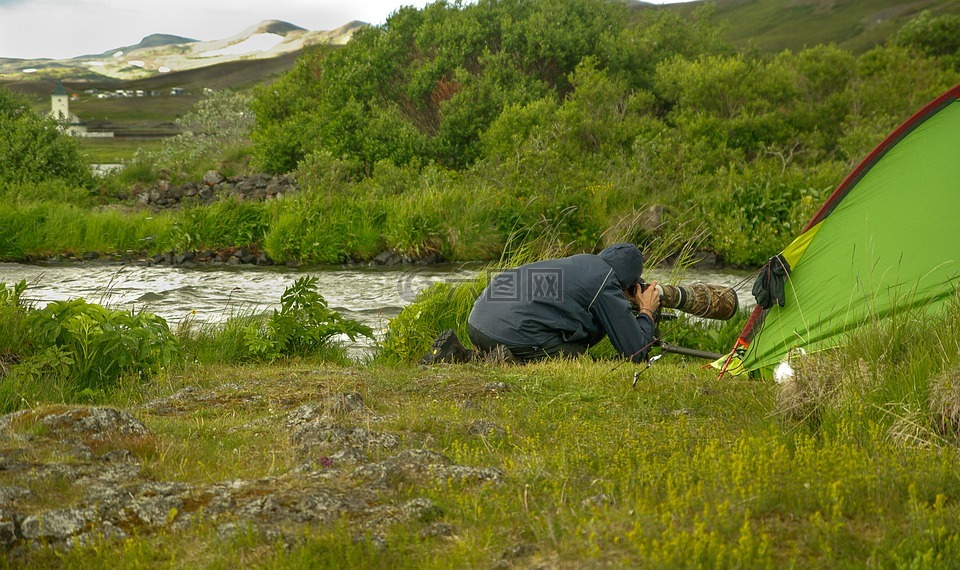 冰岛,摄影师,长焦镜头