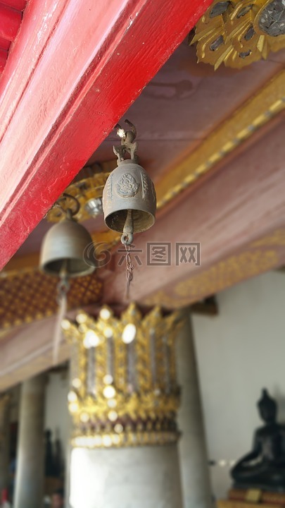 钟,佛教寺院,聚焦