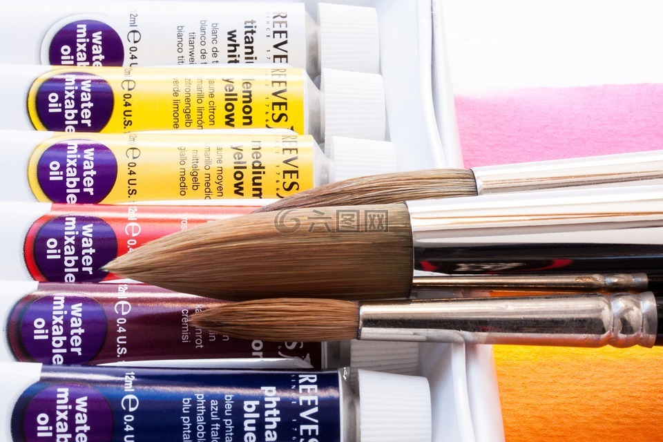 油画颜料,颜色,易溶于水