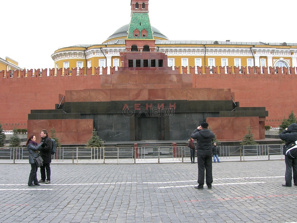 列宁,墓,红色方形