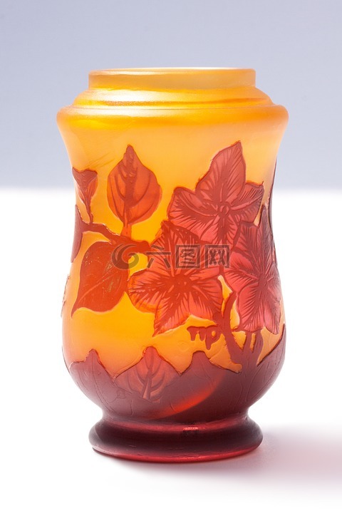 花瓶,玻璃,埃米尔 · gallé