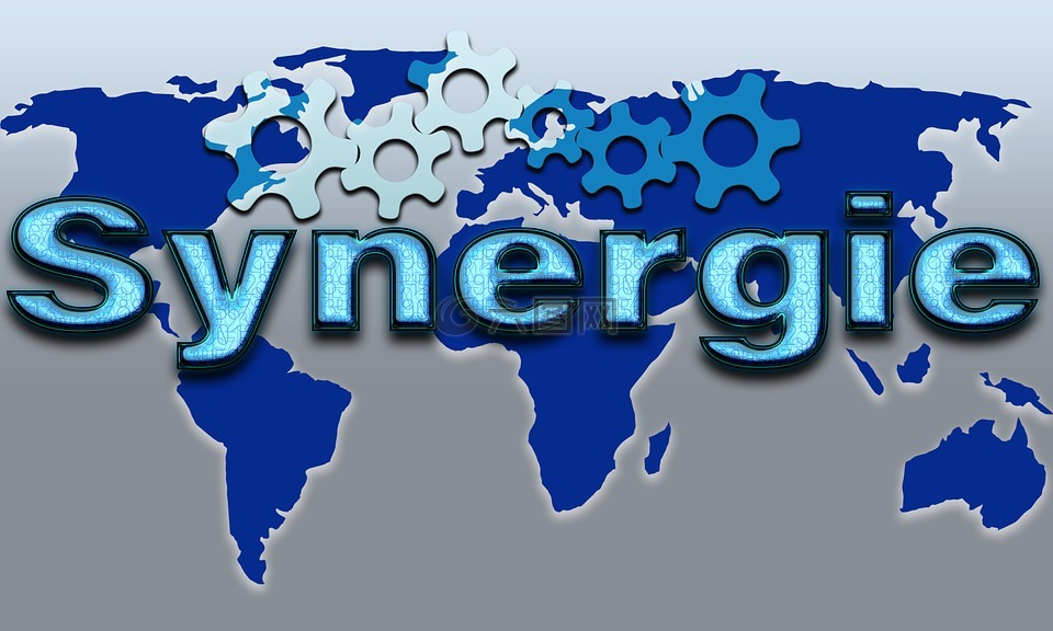 协同作用,世界地图,齿轮