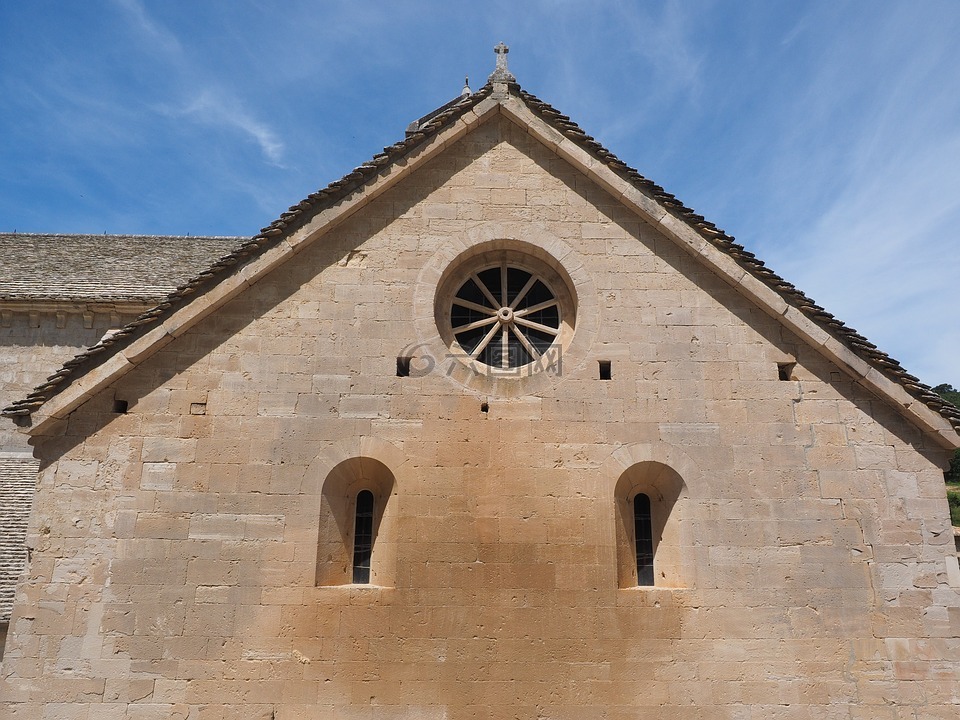 修道院教堂,教会窗口,圆窗
