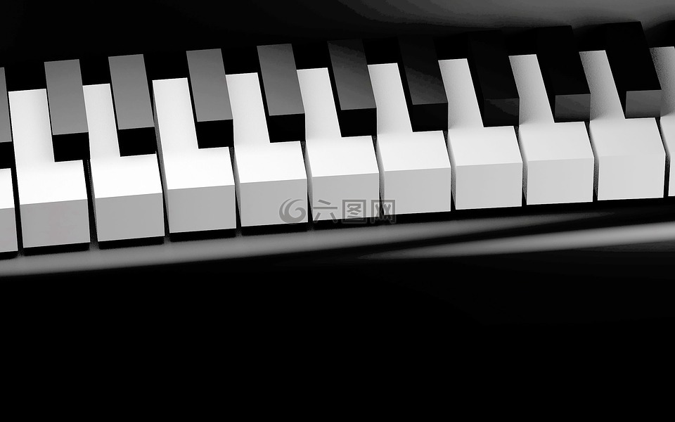 钢琴,键,钢琴键盘