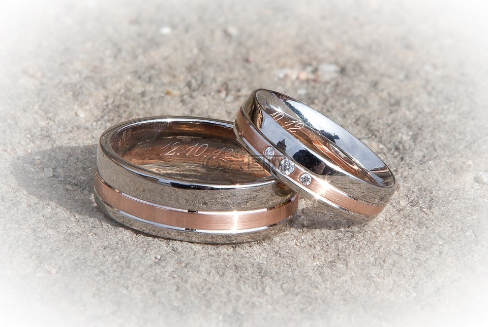 环,婚礼,结婚戒指