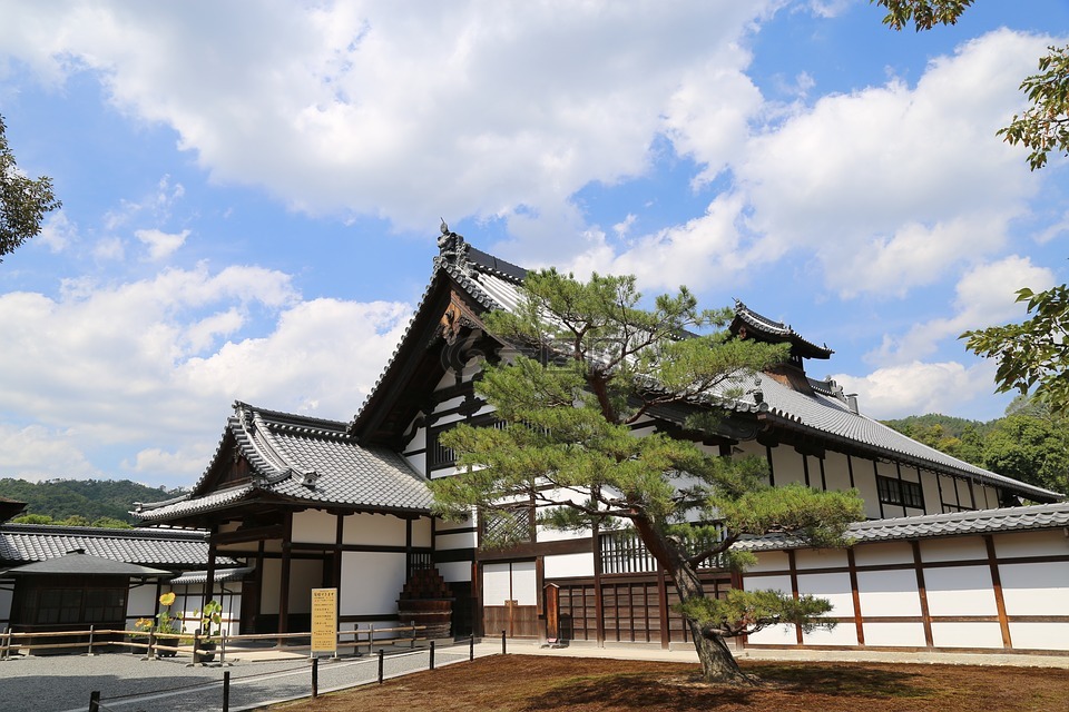 风景,寺庙,日本