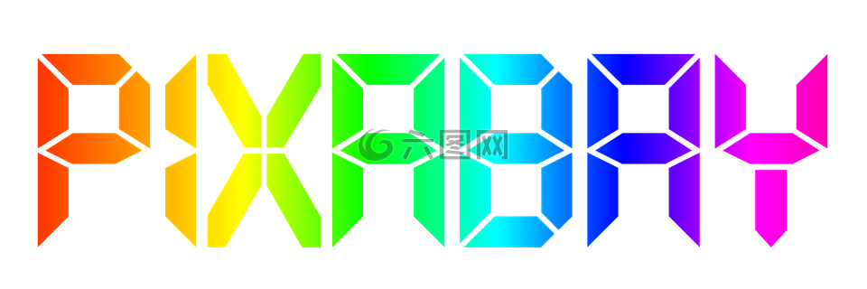 pixabay,徽标,彩虹