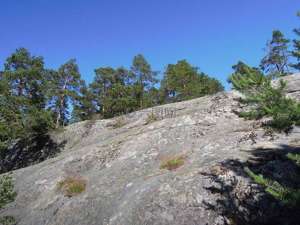 岩石,芬兰,上升