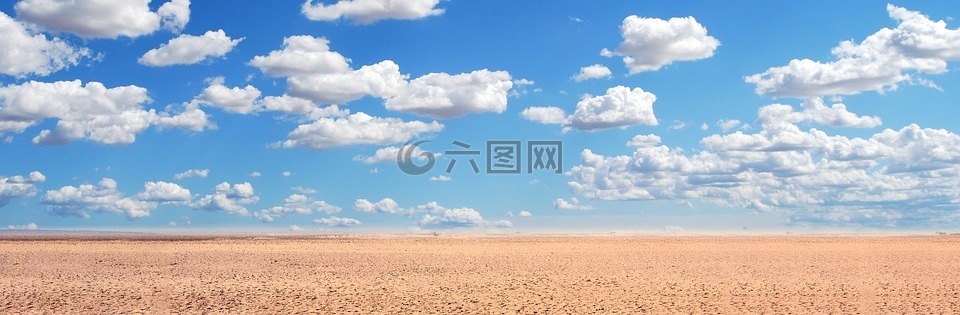 砂,沙漠,天空