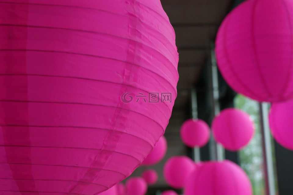 灯笼,中国,粉红色