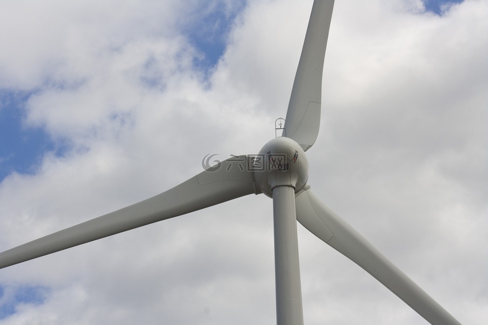 风车,风电,可再生能源