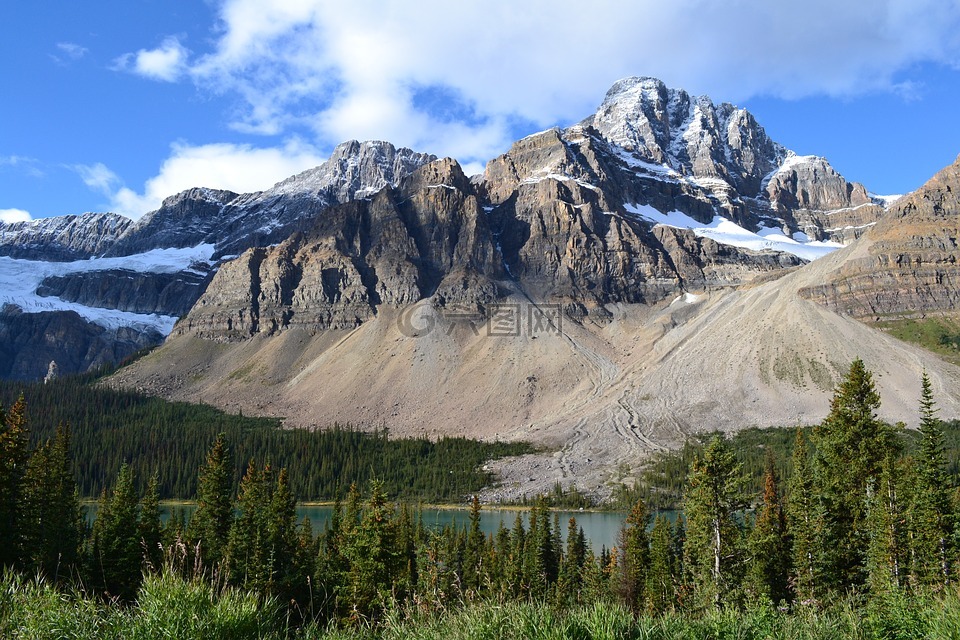 加拿大,山,nevado