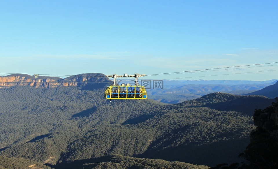 吊车,蓝山,澳大利亚