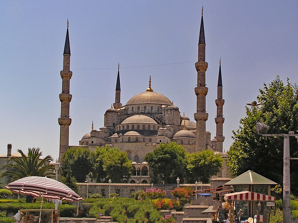 苏丹艾哈迈德清真寺,伊斯坦堡,土耳其