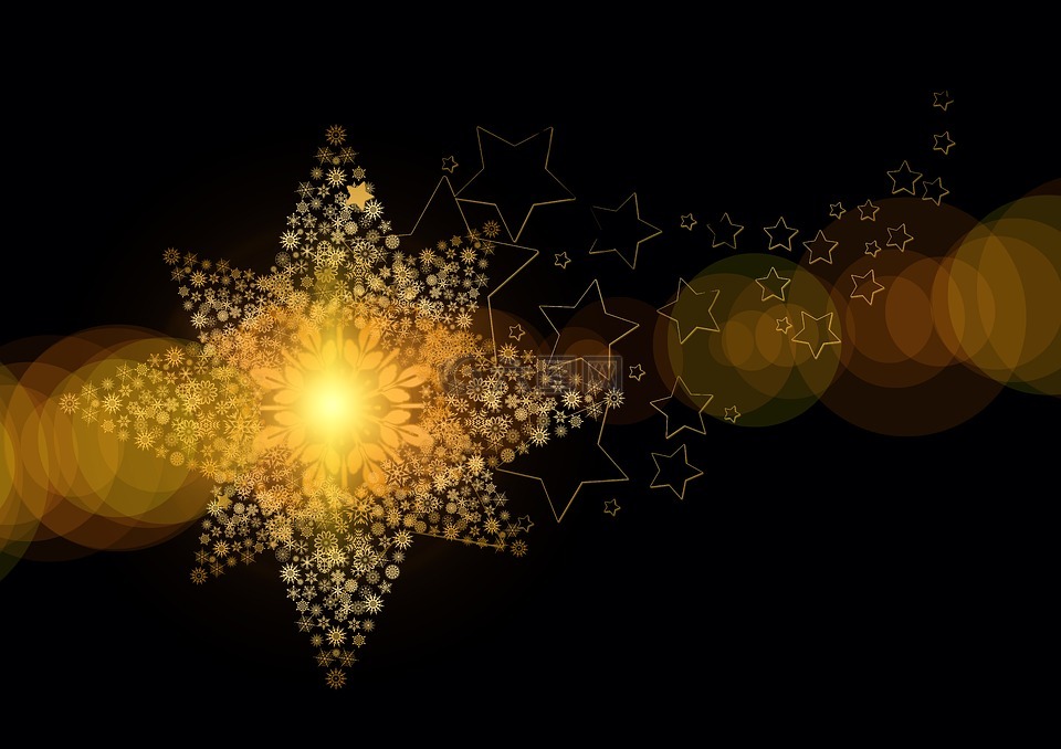 明星,冰晶体,冰