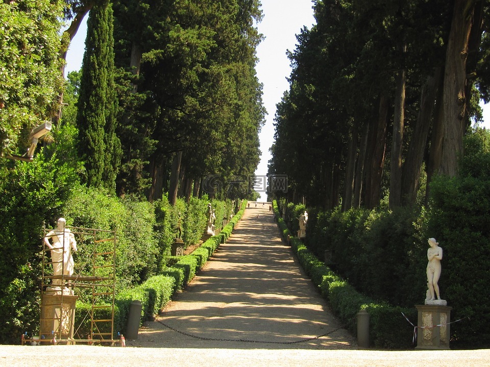 佛罗伦萨,波里花园,意大利