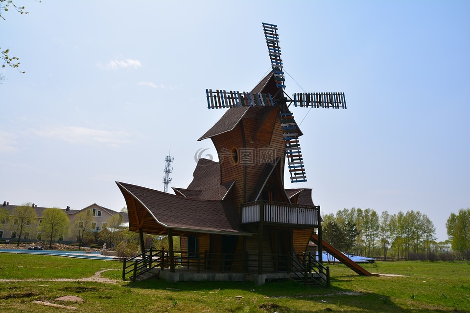 哈尔滨,伏尔加庄园,风车