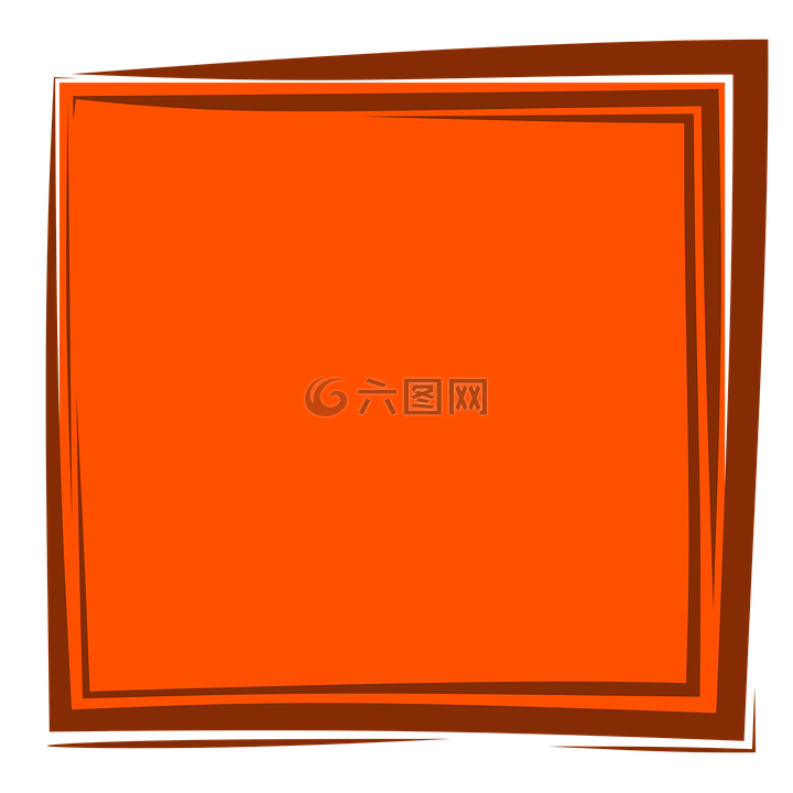 橙色框,帧,背景