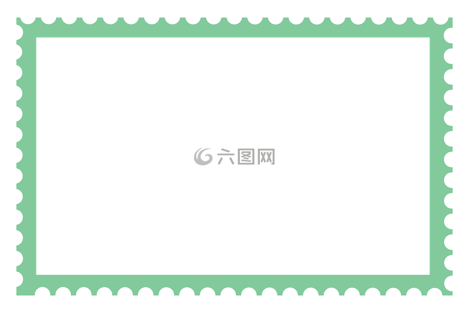 大型邮票,邮票边框,长邮票的边界