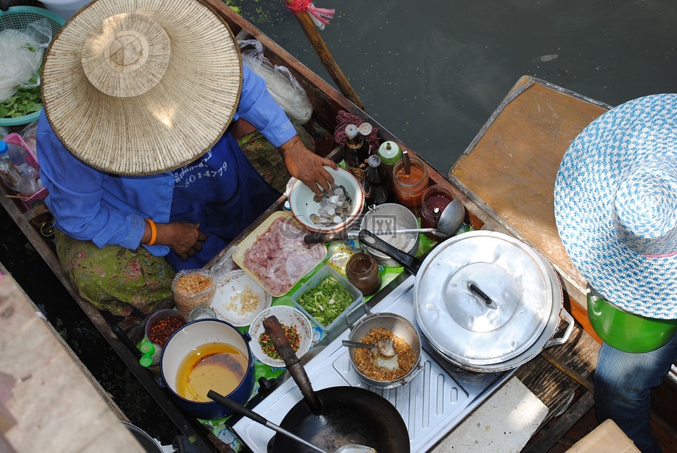 熟食档,泰国,街头食品