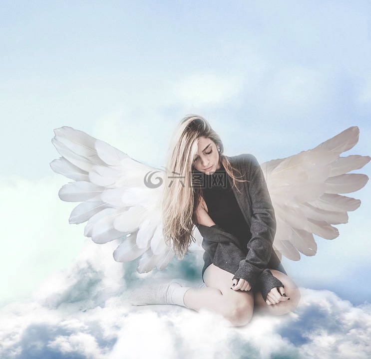 天使,翅膀,天堂