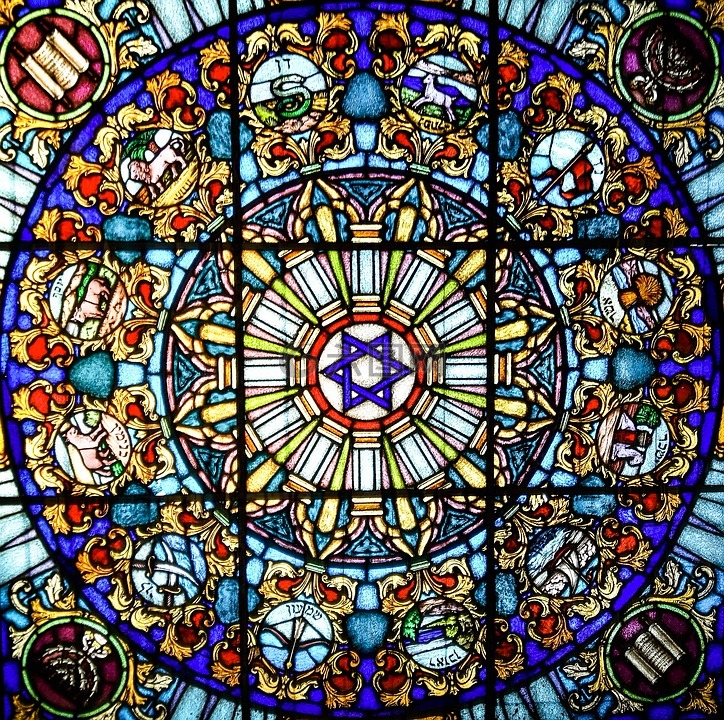 vitrage,染色玻璃,教会窗口