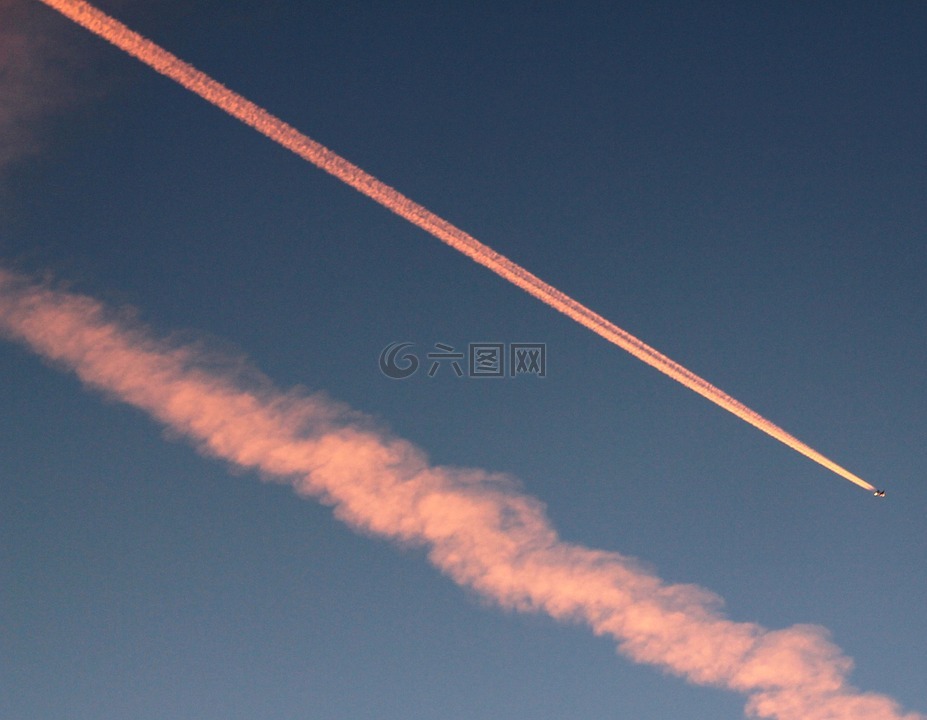morgenstimmung,红云,飞机