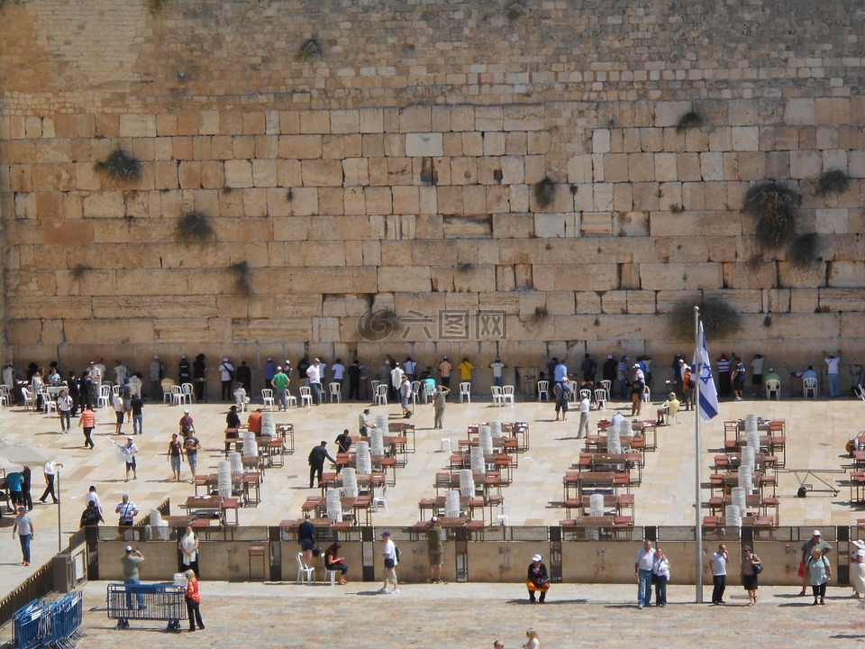 西墙,耶路撒冷,以色列
